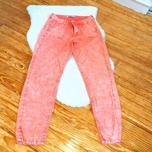 Hollister 1980s Style Peach Acid Washed Pants, size 00 / 23, relaxed fit
